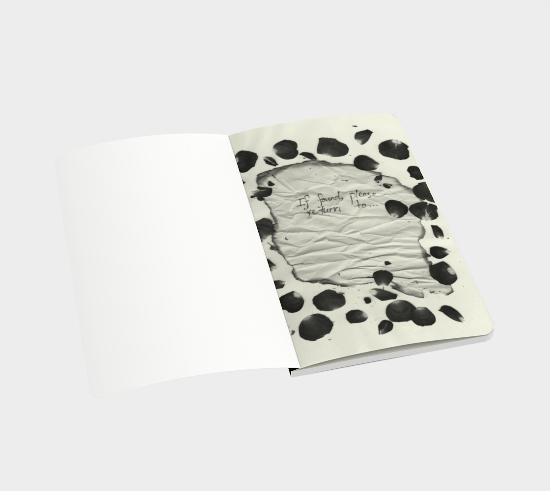 Gracefully Falling Rosebud Notebook