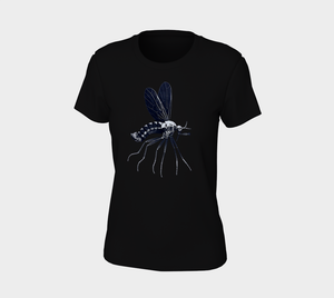 Microscopic Blue Mosquito Tee Shirt by Havoq (Bella + Canvas)