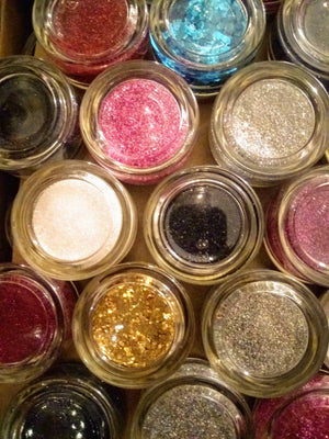 BLACK fine loose biodegradable glitter by glitlicker eco-friendly glitter