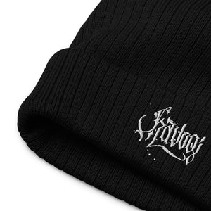 Havoq Calligraphy Recycled cuffed beanie