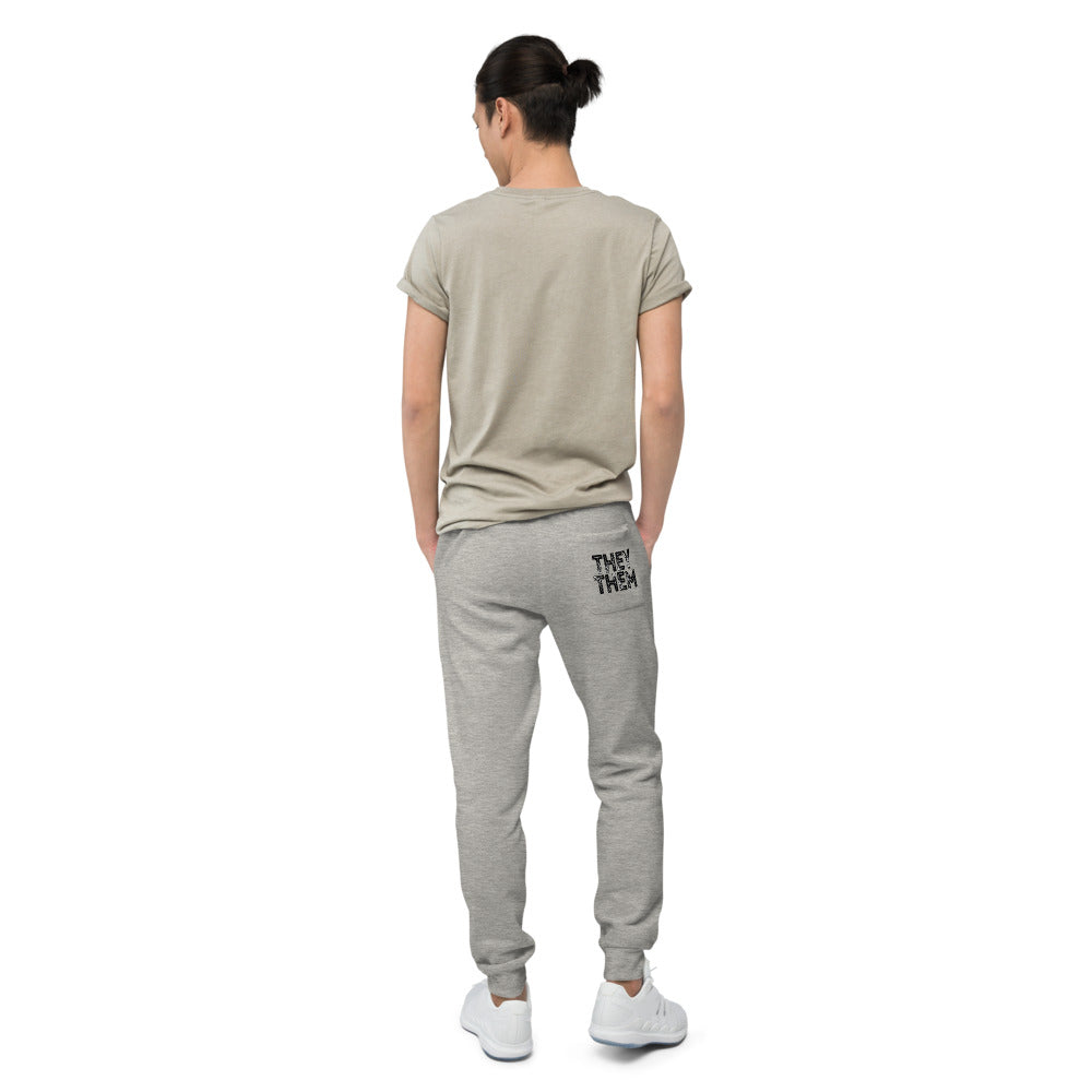 Grunge They/Them Pronouns Fleece Joggers by Havoq