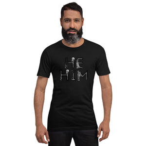 Grunge He/Him Pronouns Basic T-Shirt by Havoq