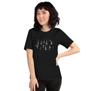 Grunge They/Them Pronouns Basic T-Shirt by Havoq