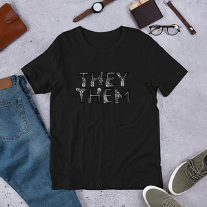 Grunge They/Them Pronouns Basic T-Shirt by Havoq