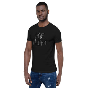 Grunge He/Him Pronouns Basic T-Shirt by Havoq