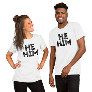 Grunge He/Him Pronouns Basic T-Shirt by Havoq