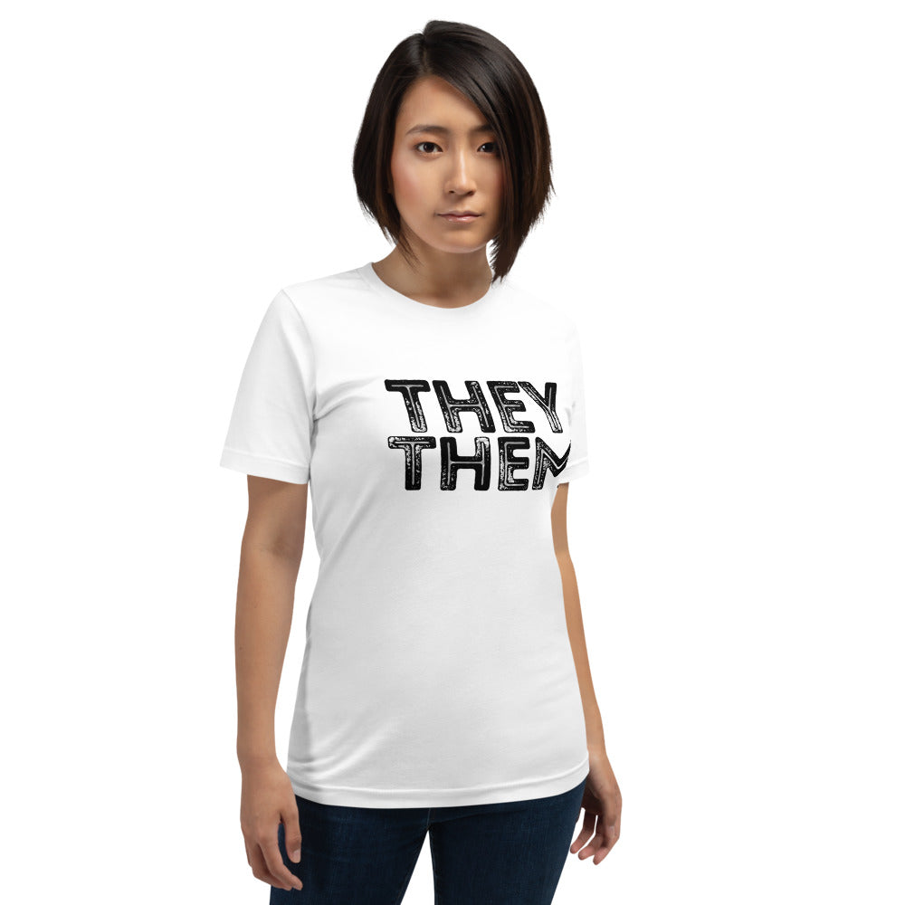 Grunge They/Them Pronouns Basic T-Shirt by Havoq