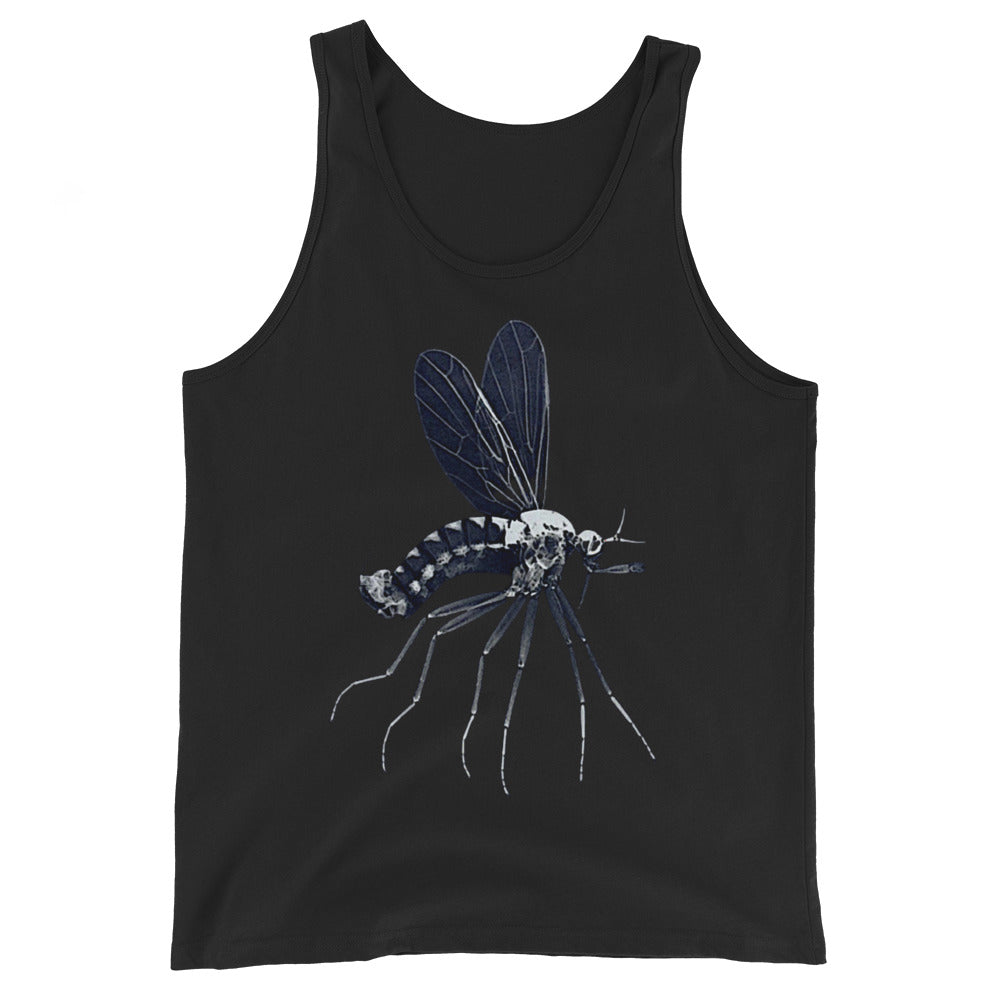 Microscopic Blue Mosquito Art Tank Top by Havoq (Bella + Canvas)