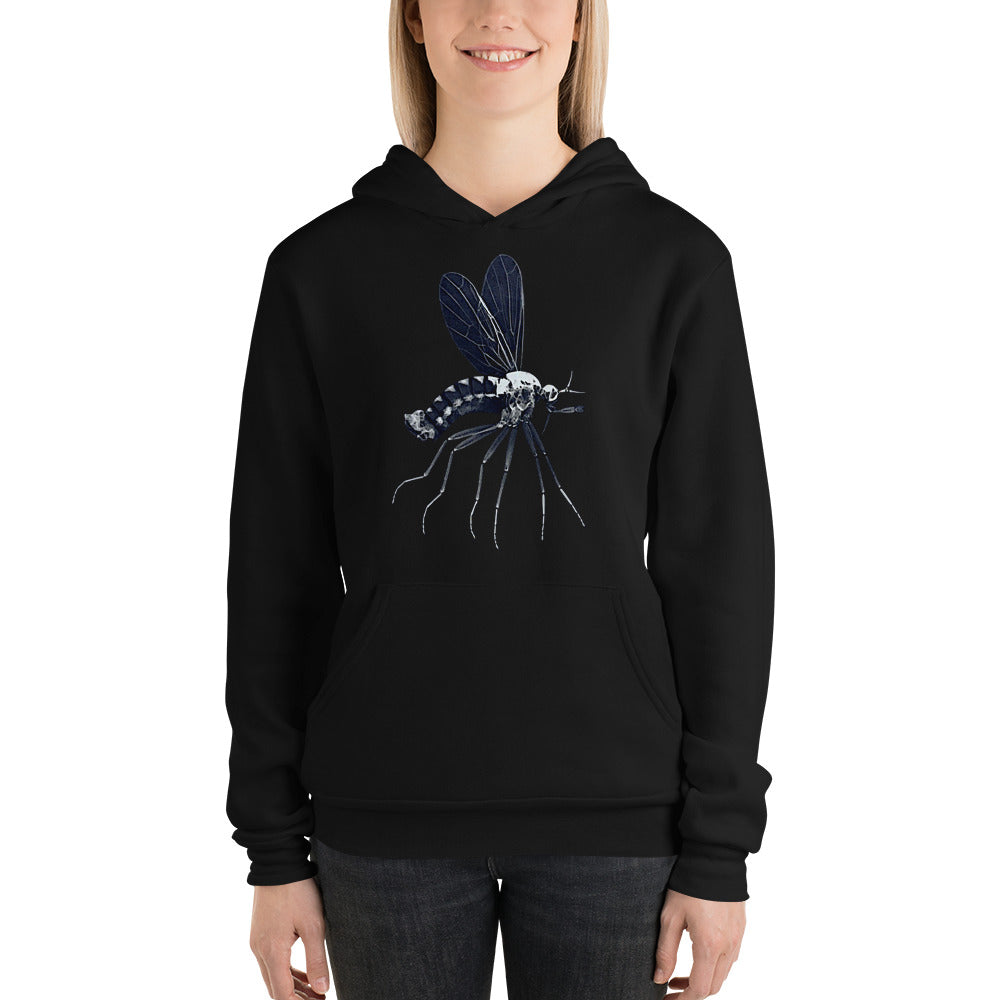 Microscopic Blue Mosquito Pullover Hoodie by Havoq