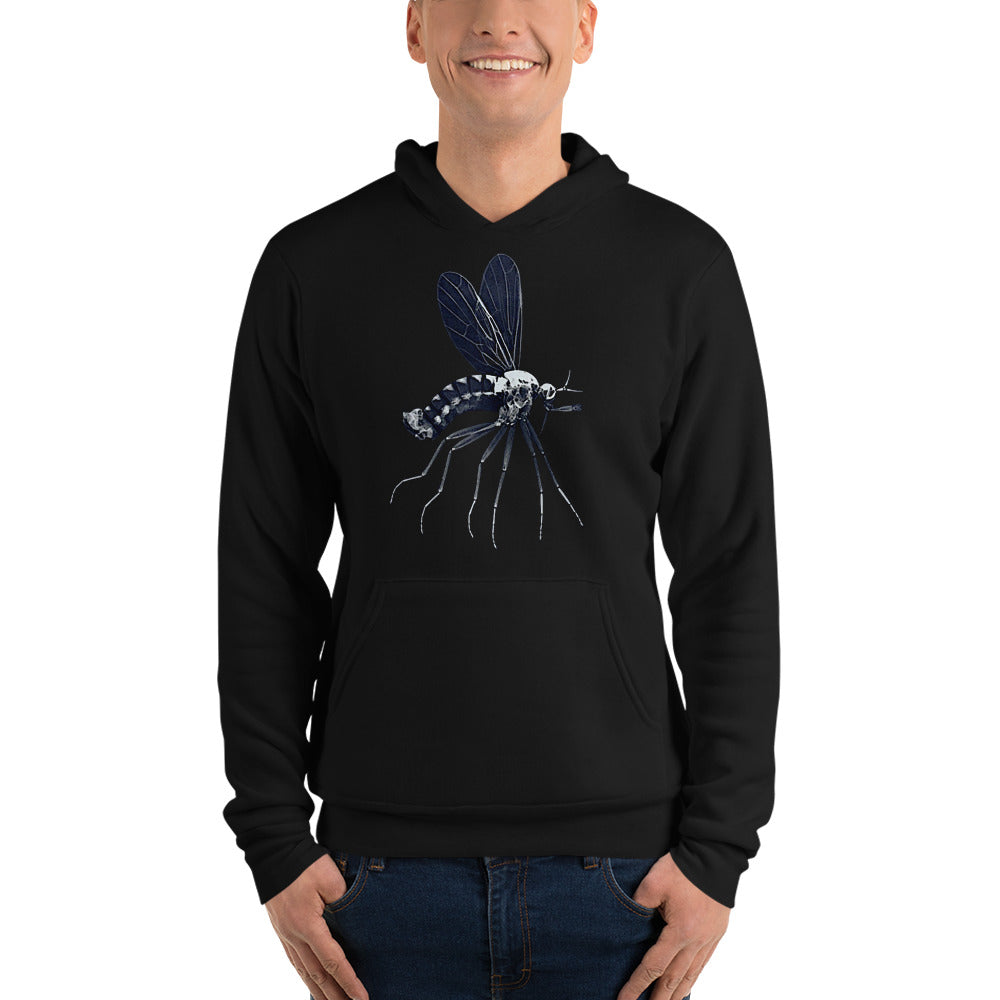 Microscopic Blue Mosquito Pullover Hoodie by Havoq