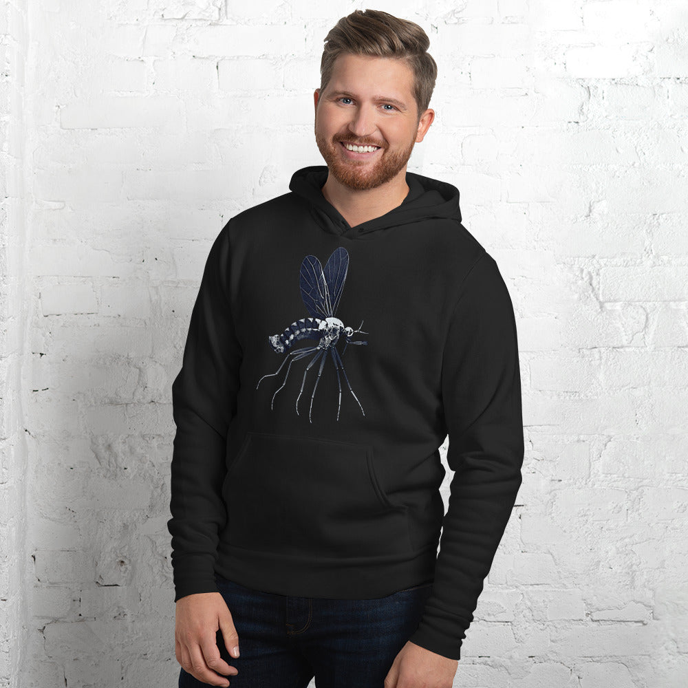 Microscopic Blue Mosquito Pullover Hoodie by Havoq