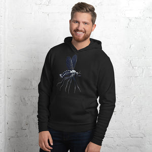 Microscopic Blue Mosquito Pullover Hoodie by Havoq