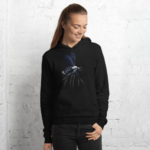 Microscopic Blue Mosquito Pullover Hoodie by Havoq