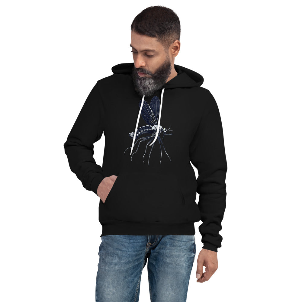 Microscopic Blue Mosquito Pullover Hoodie by Havoq