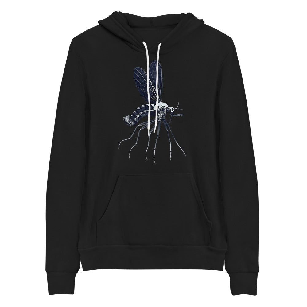 Microscopic Blue Mosquito Pullover Hoodie by Havoq