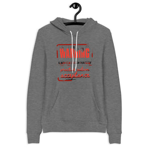 Grunge Autism Acceptance Warning Pullover Hoodie