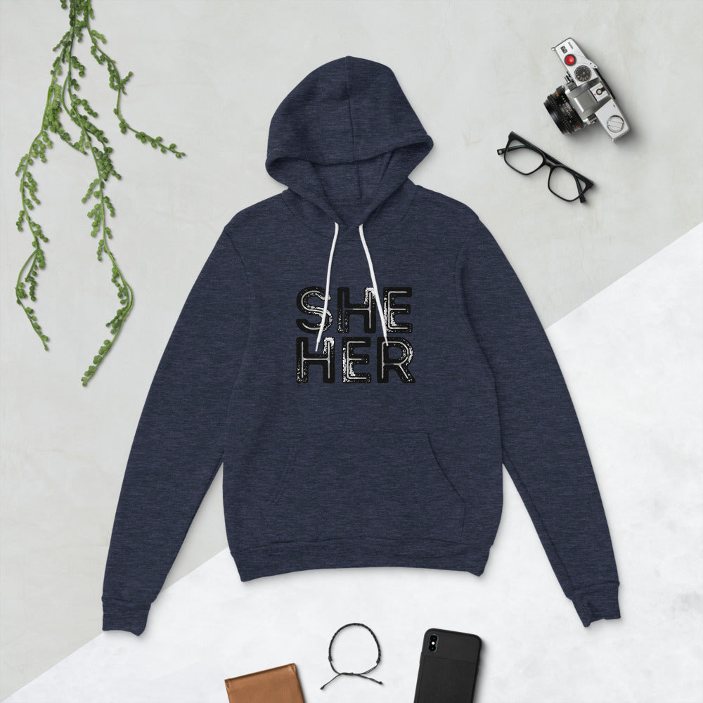 She/Her Pullover Hoodie