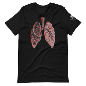 Layered Effect Lungs Short-Sleeve T-Shirt for Any Gender