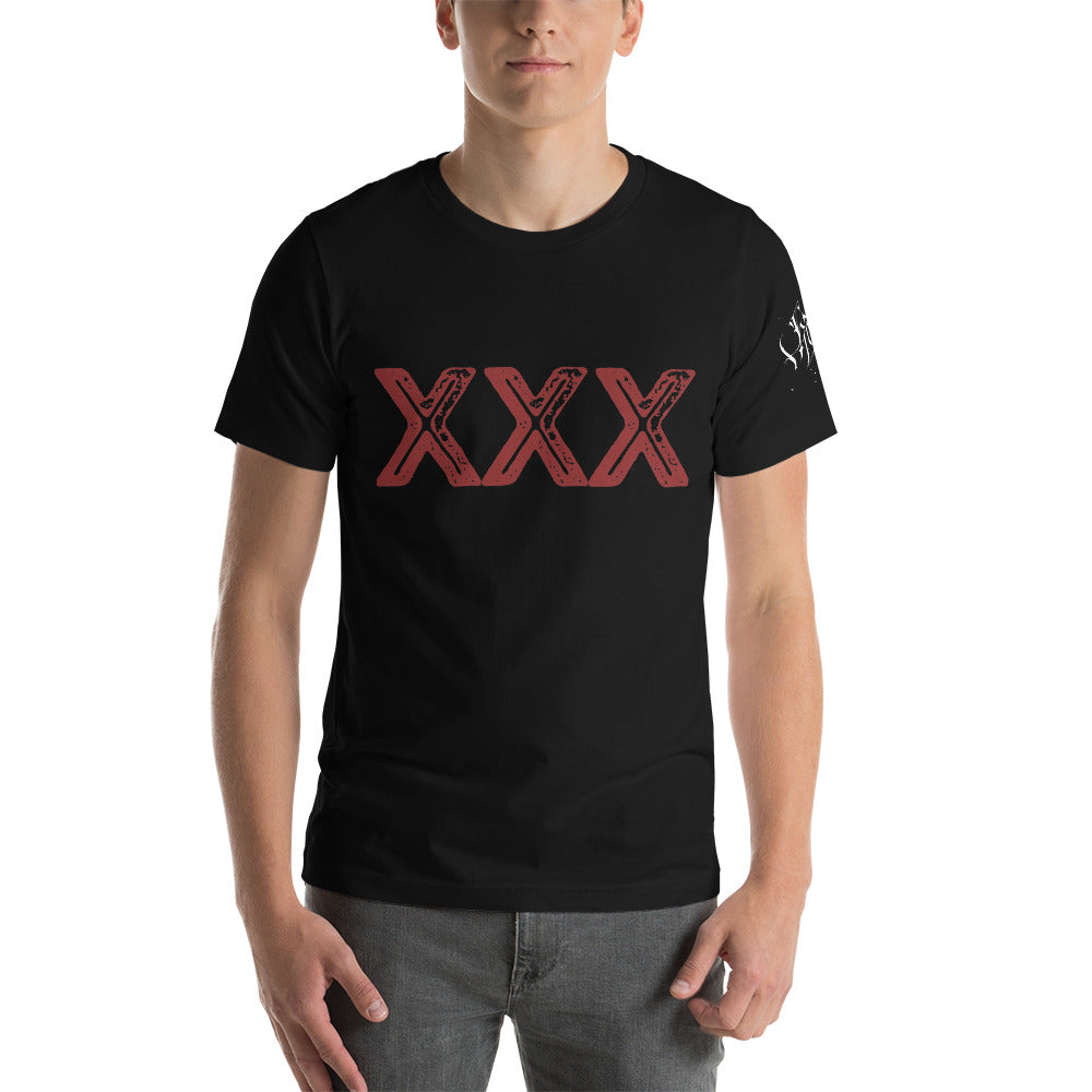 XXX Distressed Short-Sleeve Unisex T-Shirt