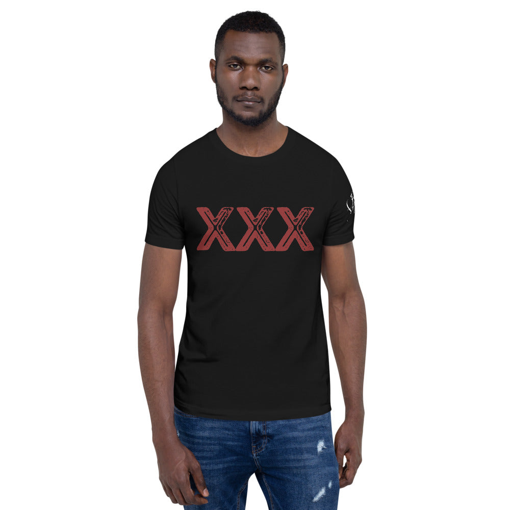 XXX Distressed Short-Sleeve Unisex T-Shirt