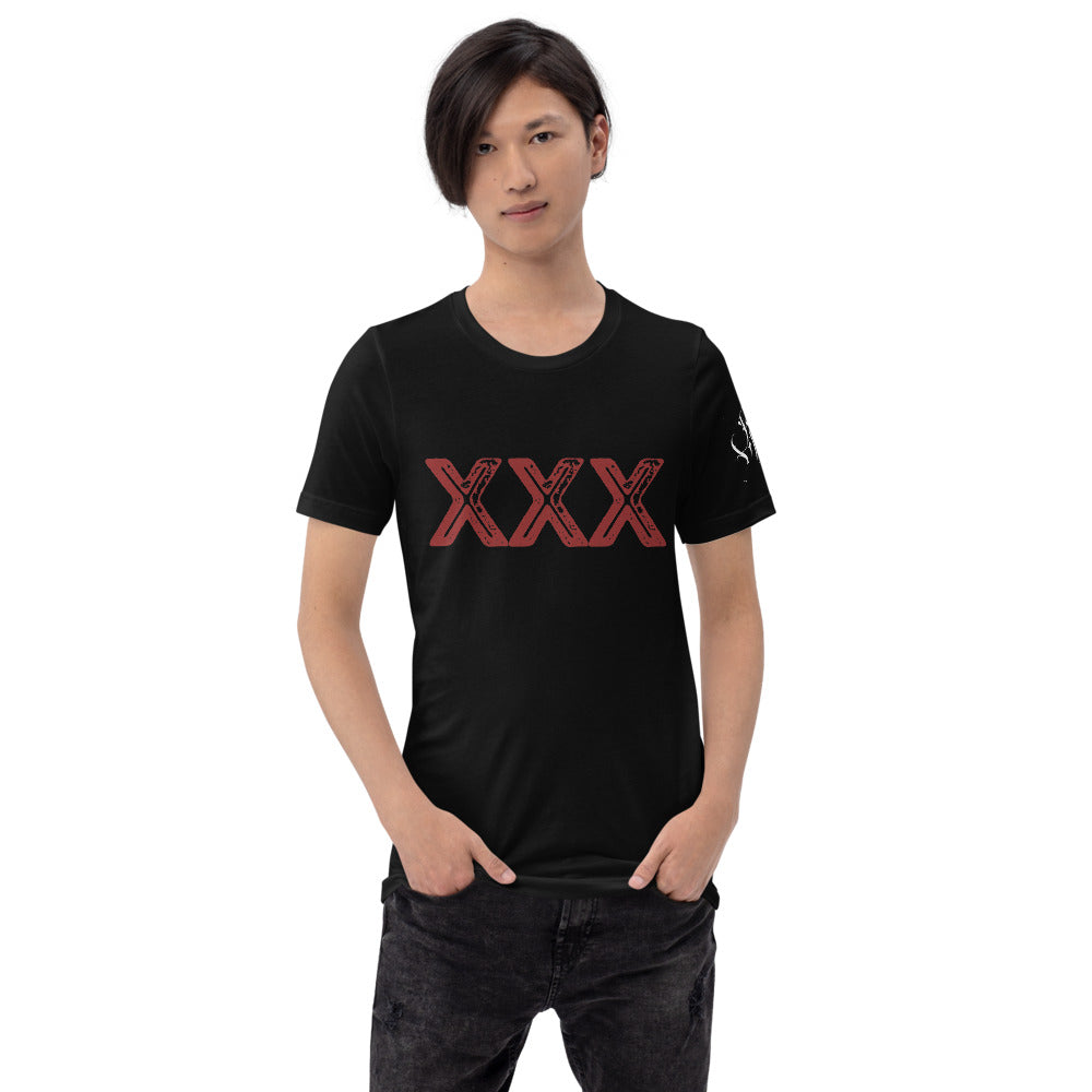 XXX Distressed Short-Sleeve Unisex T-Shirt