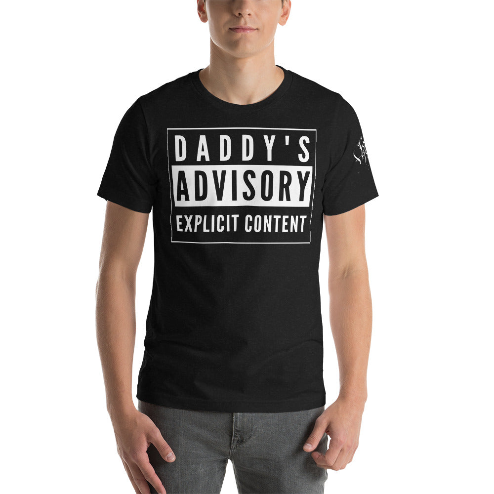 Daddy's Advisory Explicit Content Short-Sleeve T-Shirt for Any Gender