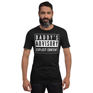 Daddy's Advisory Explicit Content Short-Sleeve T-Shirt for Any Gender