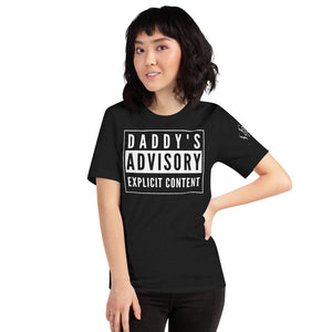 Daddy's Advisory Explicit Content Short-Sleeve T-Shirt for Any Gender