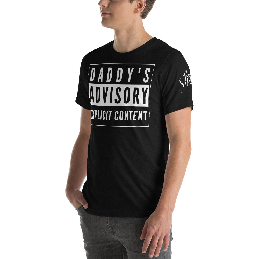 Daddy's Advisory Explicit Content Short-Sleeve T-Shirt for Any Gender