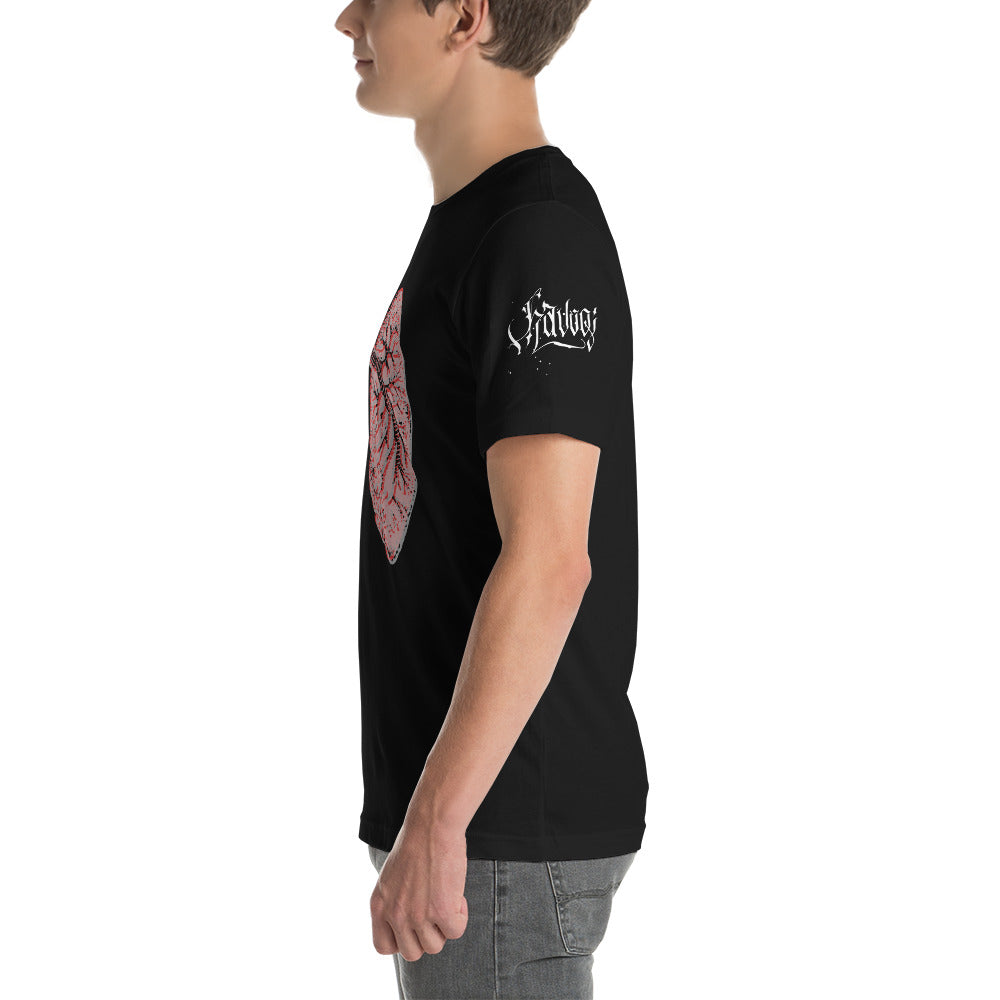 Layered Effect Lungs Short-Sleeve T-Shirt for Any Gender