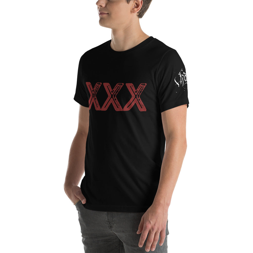 XXX Distressed Short-Sleeve Unisex T-Shirt