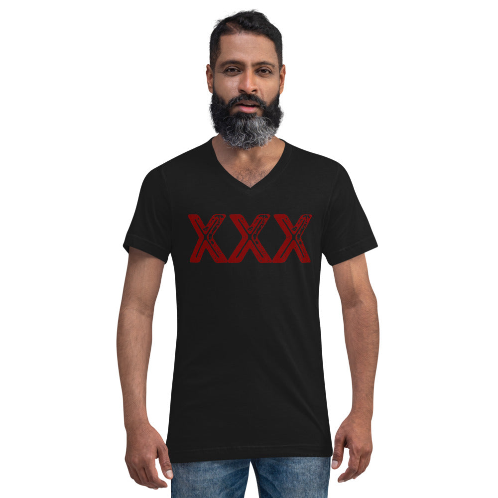 XXX Unisex Short Sleeve V-Neck T-Shirt